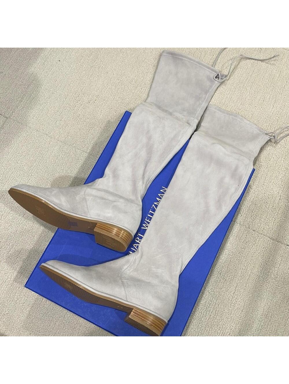 STUART WEITZMAN | Lowland Suede Over-Knee Boots